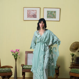 Teal Roshan Dress