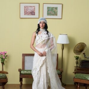 Vanshika Ivory Saree